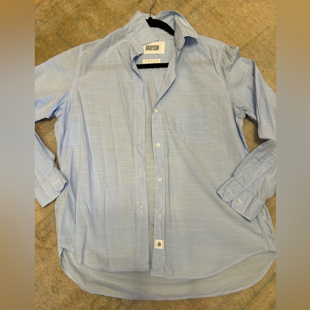 Grayson Light Blue Button Down Size Small - image 1